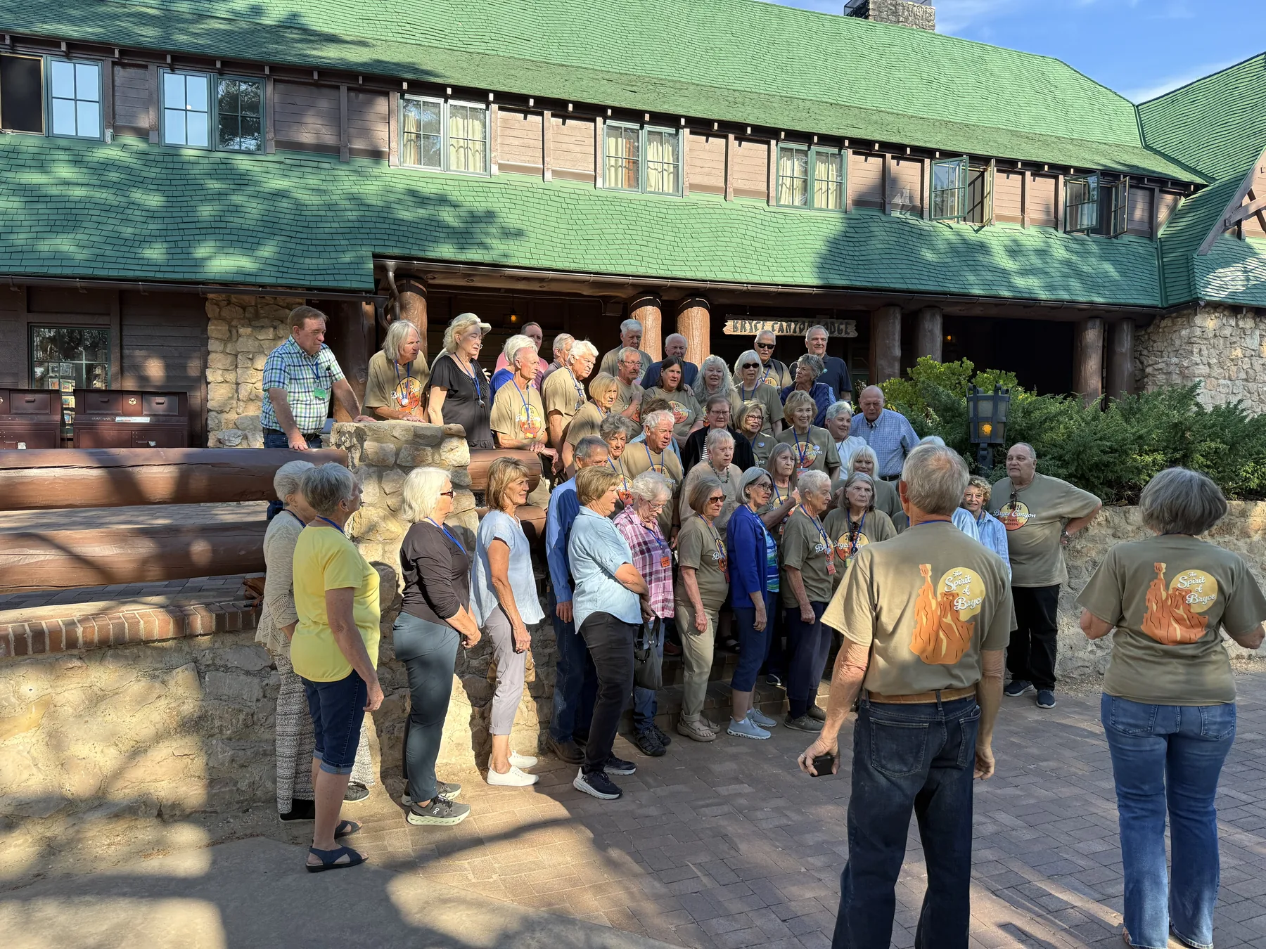 Behind the scenes filming at Bryce Canyon Lodge